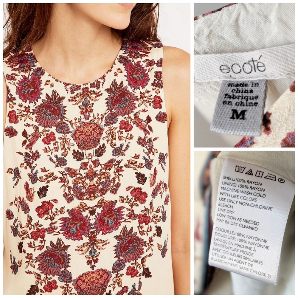 Ecoté Guinevere Shift Boho Dress - Picture 3 of 8
